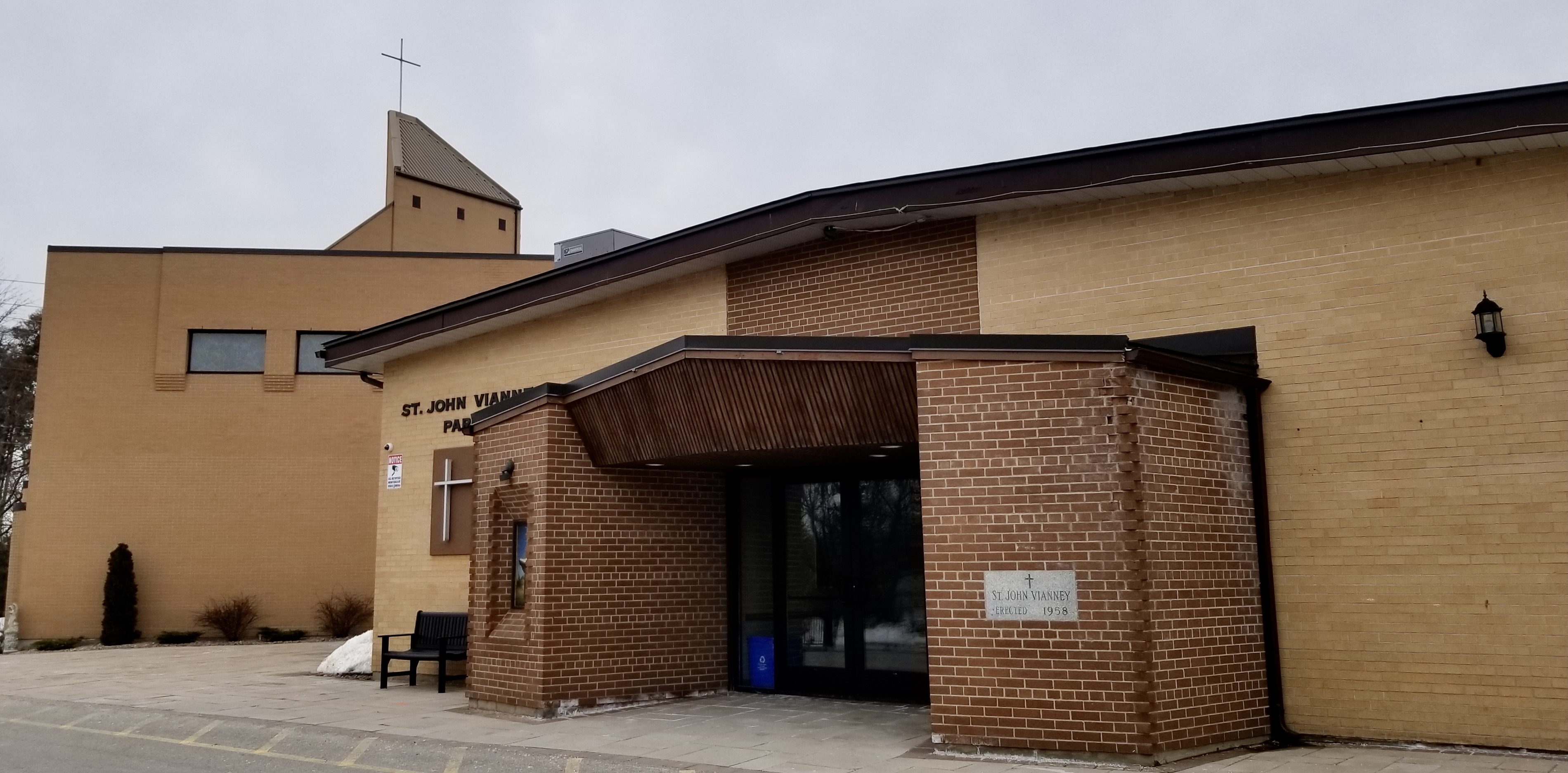 Picture of the exterior of St. John Vianney